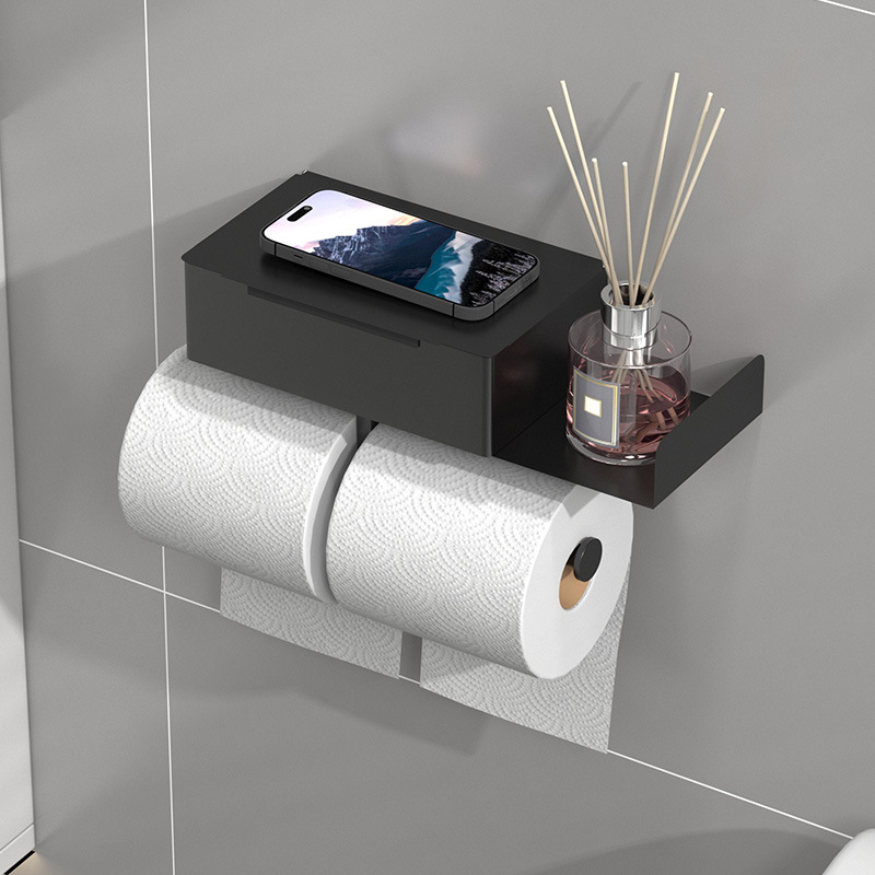 Uus roostevabast terasest märgade salvrätikute riiul, rullpaberi riiul, piiriülene Amazoni salvrätikute rullpaberi riiul, augustamata mobiiltelefonide riiul