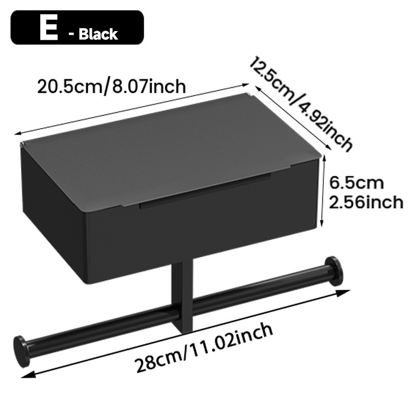 Uus roostevabast terasest märgade salvrätikute riiul, rullpaberi riiul, piiriülene Amazoni salvrätikute rullpaberi riiul, augustamata mobiiltelefonide riiul