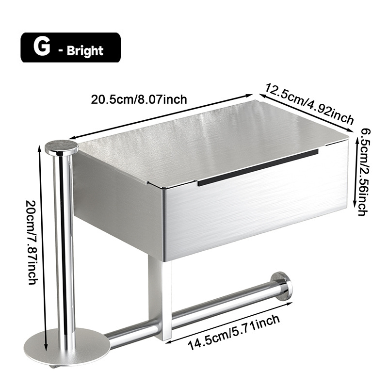 Uus roostevabast terasest märgade salvrätikute riiul, rullpaberi riiul, piiriülene Amazoni salvrätikute rullpaberi riiul, augustamata mobiiltelefonide riiul