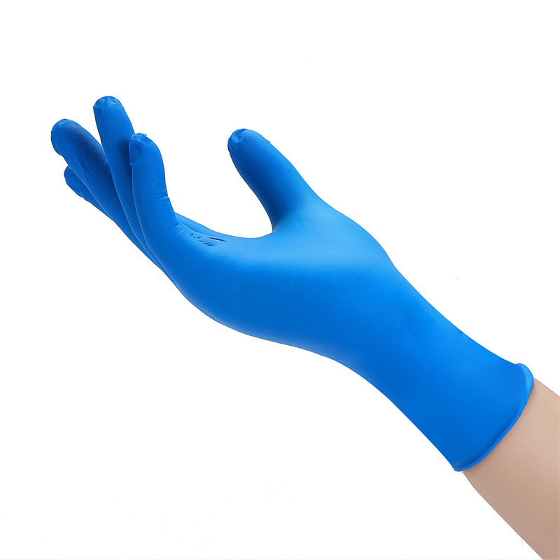 Γάντια νιτριλίου μιας χρήσης για διασυνοριακή χρήση, Ding Qing, μαύρα, υψηλής ελαστικότητας, αγγλικά προστατευτικά γάντια νιτριλίου από καουτσούκ