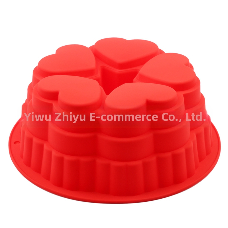 Силиконова форма за торта с дълбоко дъно, любовна торта, мус, Qi Feng торта, хляб, кръгла тава за печене, модел, инструмент за печене