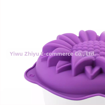 Διασυνοριακή φόρμα κέικ σιλικόνης με μονό τρύπα και σχέδιο ηλίανθου, χριστουγεννιάτικο ταψί ψησίματος, φόρμα ψησίματος DIY, ταψί ψησίματος 10 ιντσών