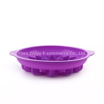 Διασυνοριακή φόρμα κέικ σιλικόνης με μονό τρύπα και σχέδιο ηλίανθου, χριστουγεννιάτικο ταψί ψησίματος, φόρμα ψησίματος DIY, ταψί ψησίματος 10 ιντσών