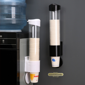 @ Диспенсър за вода за чаши за еднократна употреба, без перфоратор, за ресторант, кетъринг, двуцев, държач за хартиени чаши