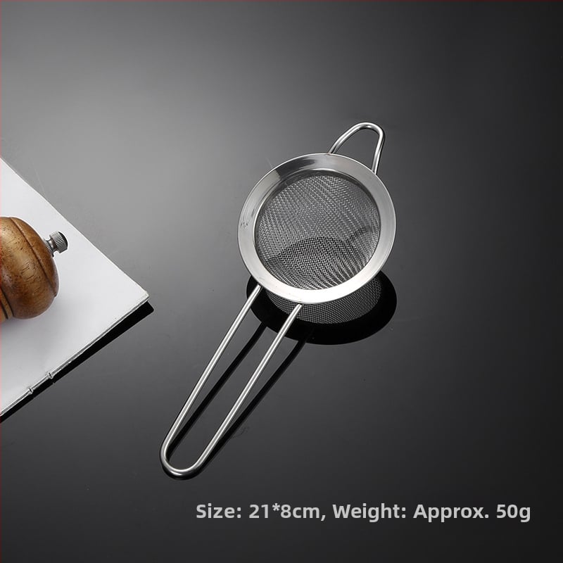 304 nerūdijančio plieno sietelis, vienos ausies, dviejų linijų, didelis kiaurasamtis, miltų tinklelis, sojų pieno sietelis, virtuvės aliejaus likučių tinklelis, aliejaus grotelės