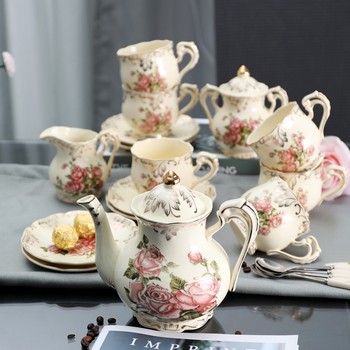 Europietiškas keraminis kavos virimo aparatas, kūrybingas rankų darbo arbatinukas, buitinis vandens virdulys, itališka pieno arbata, juodoji arbata, gėlių arbatinukas, bendravimui