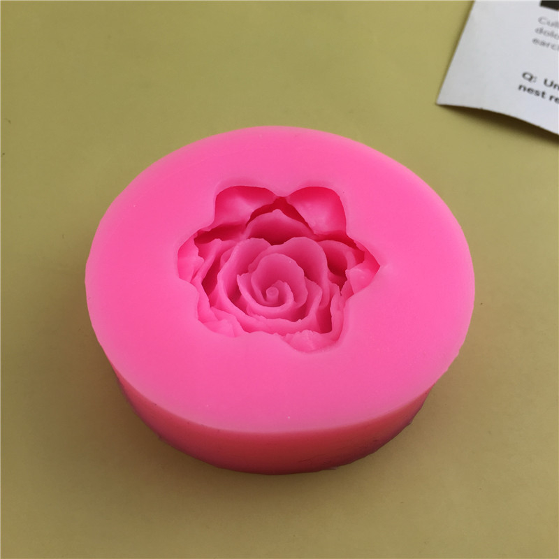 Единична „Направи си сам“ нова силиконова форма за роза във формата на лотос, ръчно изработена форма за фондан, инструмент за фондан