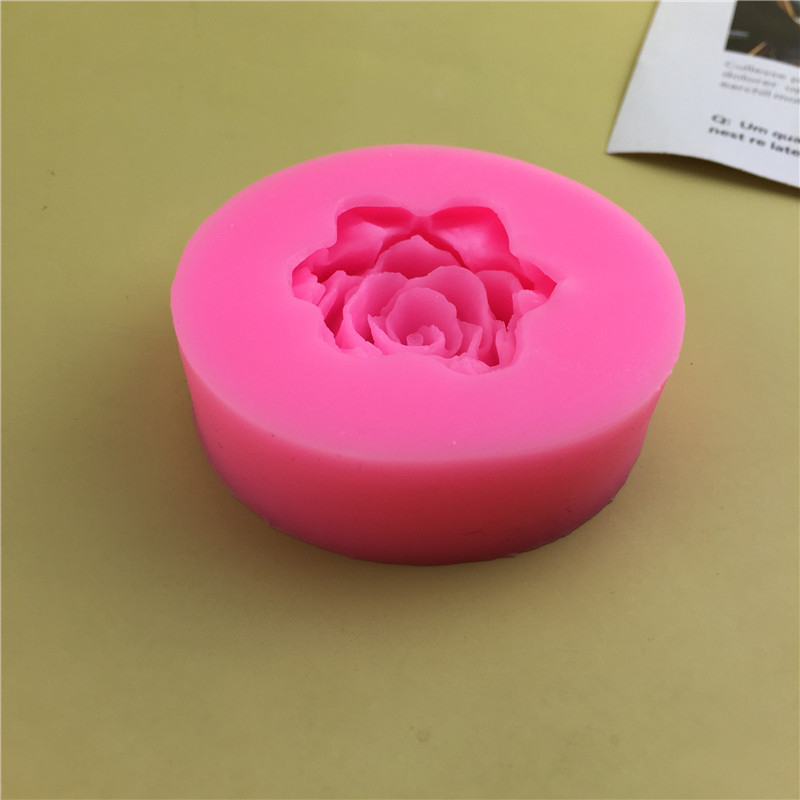 Единична „Направи си сам“ нова силиконова форма за роза във формата на лотос, ръчно изработена форма за фондан, инструмент за фондан