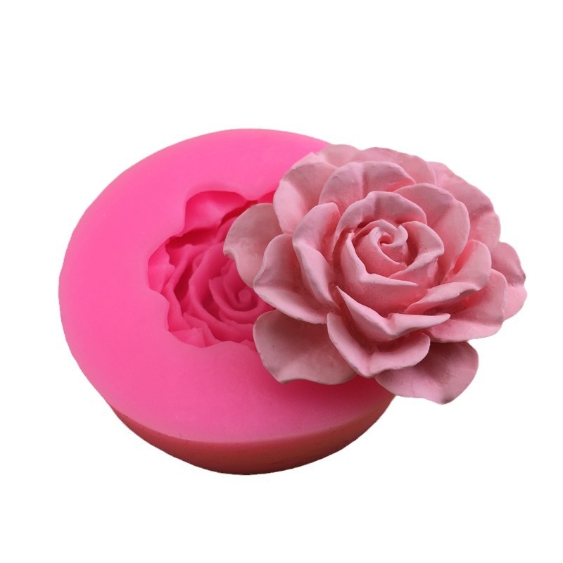 Единична „Направи си сам“ нова силиконова форма за роза във формата на лотос, ръчно изработена форма за фондан, инструмент за фондан