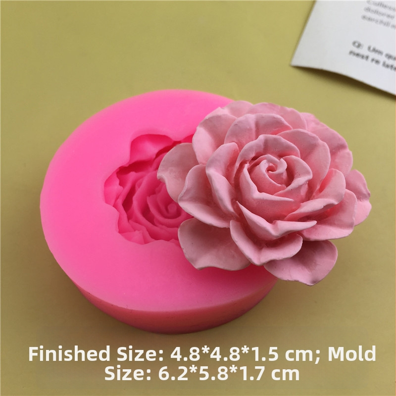 Единична „Направи си сам“ нова силиконова форма за роза във формата на лотос, ръчно изработена форма за фондан, инструмент за фондан