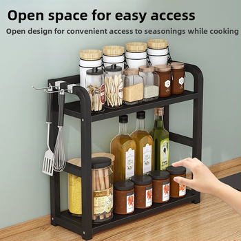 Köögimaitseainete hoiuriiul Multifunktsionaalne majapidamislaua hoiuriiul Maitseaineõli Soolakaste Äädikapliit Uus stiil
