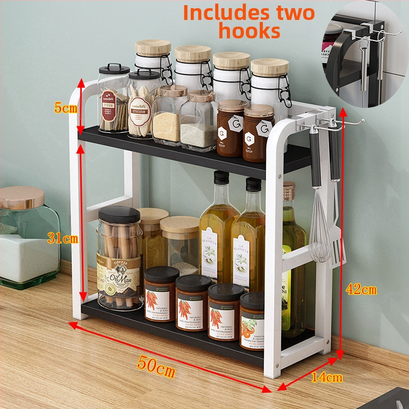 Köögimaitseainete hoiuriiul Multifunktsionaalne majapidamislaua hoiuriiul Maitseaineõli Soolakaste Äädikapliit Uus stiil