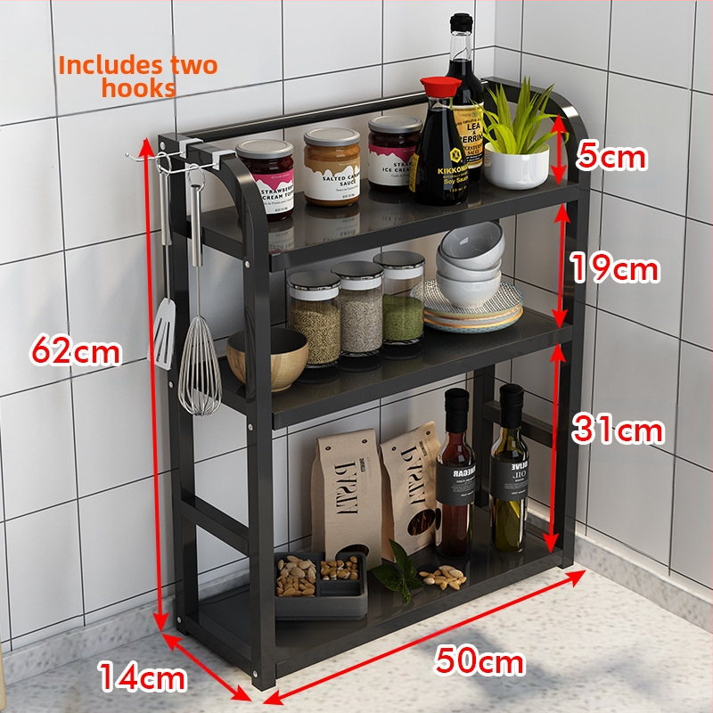 Köögimaitseainete hoiuriiul Multifunktsionaalne majapidamislaua hoiuriiul Maitseaineõli Soolakaste Äädikapliit Uus stiil