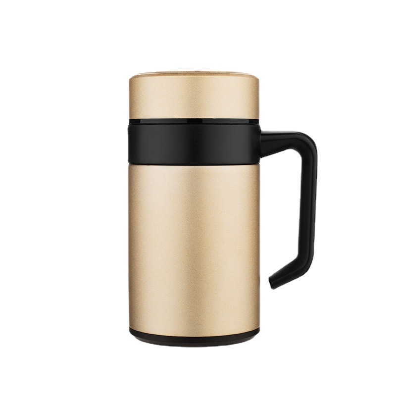 Didelės talpos izoliuotas vandens puodelis vyrams, 304 nerūdijančio plieno arbatos puodelis, izoliuotas puodelis, didmeninė prekyba