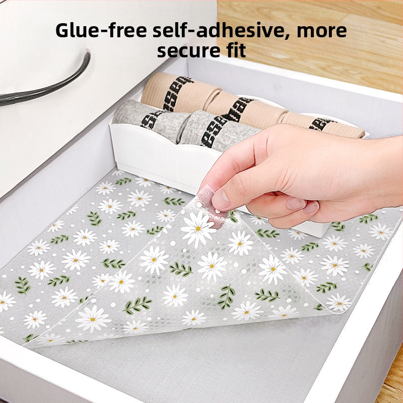 Подложка за кухненски чекмеджета, вътрешна подложка за шкаф, водоустойчива, маслоустойчива, стикери за шкаф за обувки, прахоустойчива, влагоустойчива подложка за гардероб