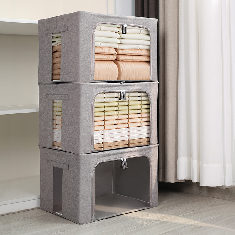 Pashilong sutirštinta vandeniui atspari katijoninė laikymo dėžė, skaidri didelė buitinių drabužių antklodžių laikymo dėžė, didmeninė prekyba