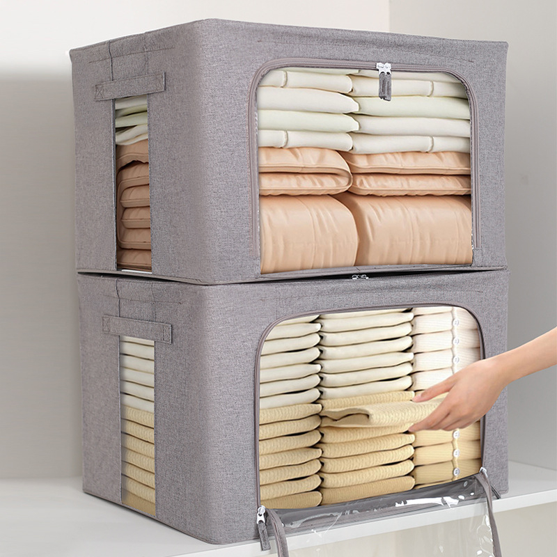 Pashilong sutirštinta vandeniui atspari katijoninė laikymo dėžė, skaidri didelė buitinių drabužių antklodžių laikymo dėžė, didmeninė prekyba