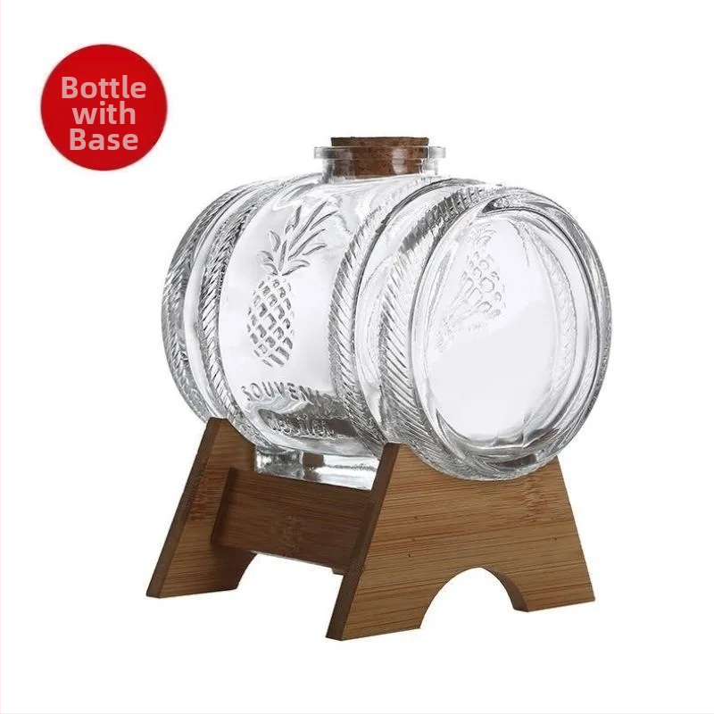 Naujas sandarus 2 kg burbulinis buitinis vyno butelis su čiaupo pagrindu vyno butelis vyno butelis medicininis vyno indelis su nuolaida