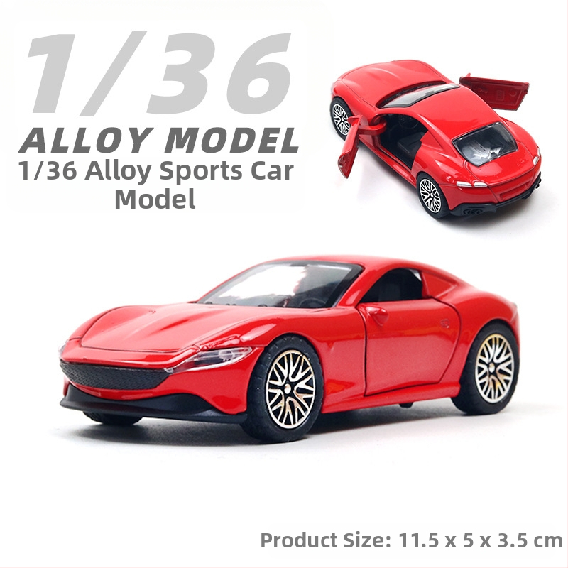 Παιδικό αυτοκίνητο Huili με προσομοίωση από κράμα σε σακούλα, παιχνίδι αυτοκινήτου 3 ετών για αγόρια, διασυνοριακά στολίδια χονδρικής