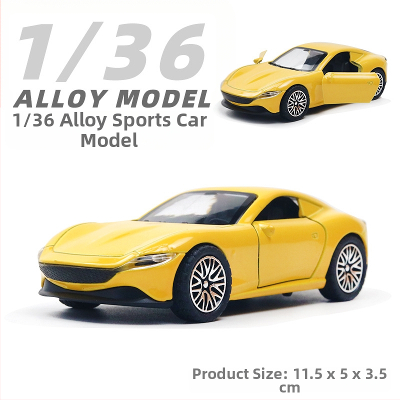 Παιδικό αυτοκίνητο Huili με προσομοίωση από κράμα σε σακούλα, παιχνίδι αυτοκινήτου 3 ετών για αγόρια, διασυνοριακά στολίδια χονδρικής