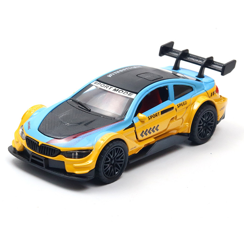 Παιδικό αυτοκίνητο Huili με προσομοίωση από κράμα σε σακούλα, παιχνίδι αυτοκινήτου 3 ετών για αγόρια, διασυνοριακά στολίδια χονδρικής