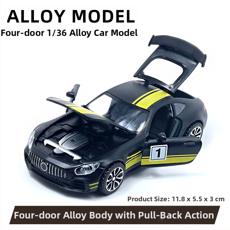 Παιδικό αυτοκίνητο Huili με προσομοίωση από κράμα σε σακούλα, παιχνίδι αυτοκινήτου 3 ετών για αγόρια, διασυνοριακά στολίδια χονδρικής