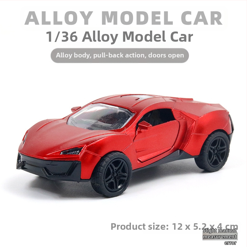 Παιδικό αυτοκίνητο Huili με προσομοίωση από κράμα σε σακούλα, παιχνίδι αυτοκινήτου 3 ετών για αγόρια, διασυνοριακά στολίδια χονδρικής