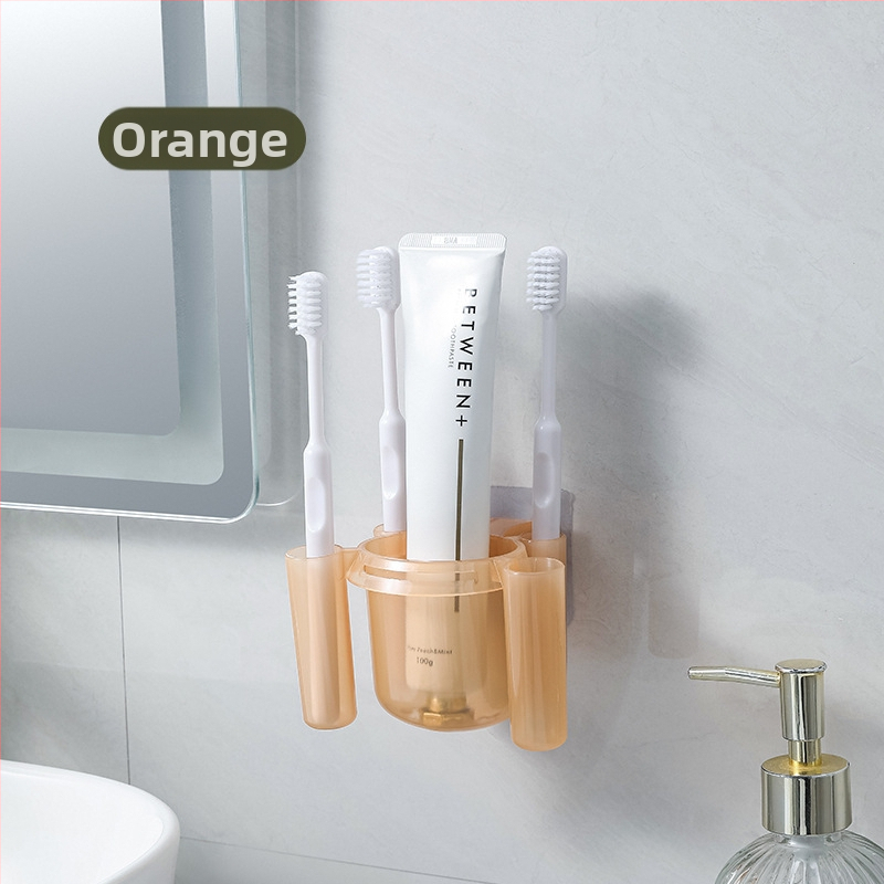 Pramušamas aukščiausios klasės tualeto dantų pastos, dantų šepetėlių laikymo stovas vonios kambario plovimo stalui, organizuojančiam artefaktų kostiumą, dantų pastos stovas