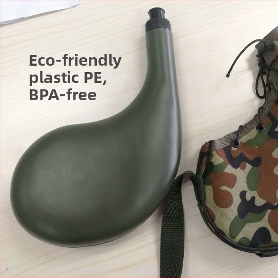 Спорт на открито камуфлажен чайник за талията, висящ назад преносим пустинен чайник, военен тренировъчен тактически тренировъчен чайник