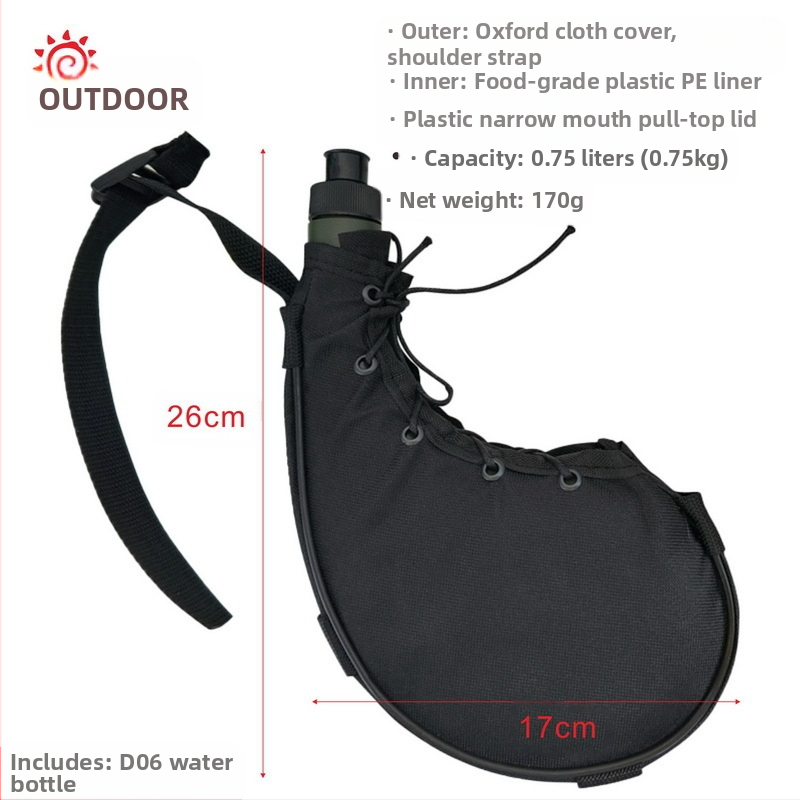 Välisportimiseks mõeldud kamuflaaž-veekeetja vöökohale kinnitatav veekeetja, rippuv kaasaskantav kõrbeveekeetja, sõjaväe väljaõppe taktikalise väljaõppe veekeetja