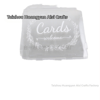 Акрилен калъф за сватбени картички с ключалка за сватбено тържество, прозрачен калъф за картички, сватбена кутия за пари, кутия за подаръчни карти, парти консумативи