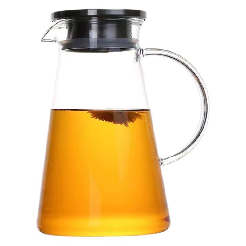 Gamyklinis tiekimas su dideliu borosilikato trikampiu puodu, permatomu, sutirštintu vėsaus vandens virduliu, paprastu buitiniu didelės talpos gėrimų trikampiu puodu.