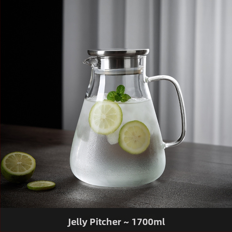 Gamyklinis tiekimas su dideliu borosilikato trikampiu puodu, permatomu, sutirštintu vėsaus vandens virduliu, paprastu buitiniu didelės talpos gėrimų trikampiu puodu.