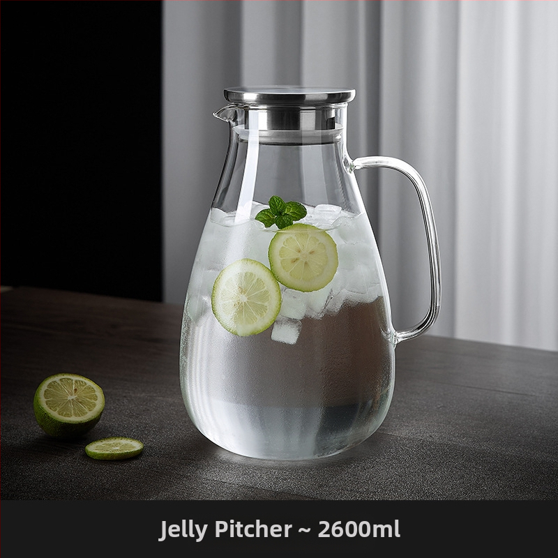 Gamyklinis tiekimas su dideliu borosilikato trikampiu puodu, permatomu, sutirštintu vėsaus vandens virduliu, paprastu buitiniu didelės talpos gėrimų trikampiu puodu.