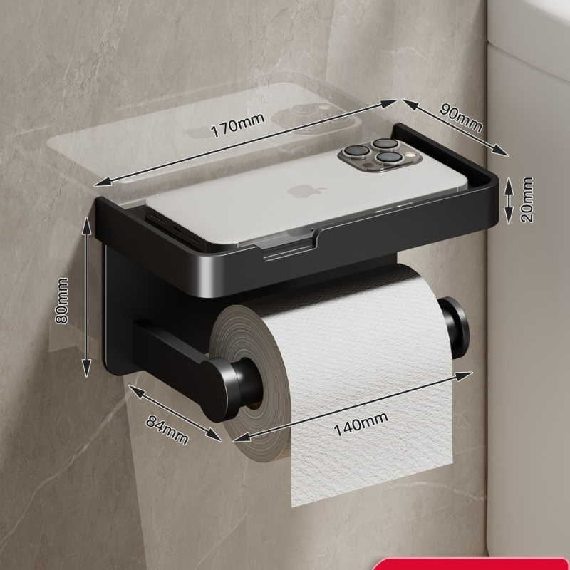 Tualetinio popieriaus dėžutė, prie sienos tvirtinama tualetinio popieriaus lentynėlė, vonios kambario tualetinio popieriaus laikiklis be perforatoriaus, ritininis popierius, tualetinio popieriaus laikymo lentynėlė