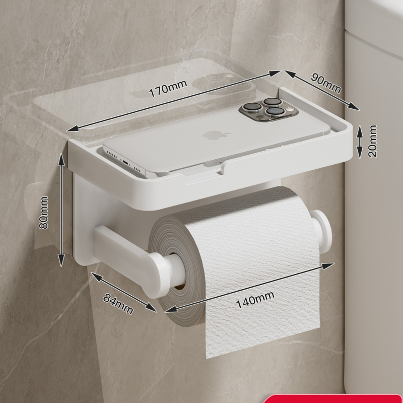 Tualetinio popieriaus dėžutė, prie sienos tvirtinama tualetinio popieriaus lentynėlė, vonios kambario tualetinio popieriaus laikiklis be perforatoriaus, ritininis popierius, tualetinio popieriaus laikymo lentynėlė