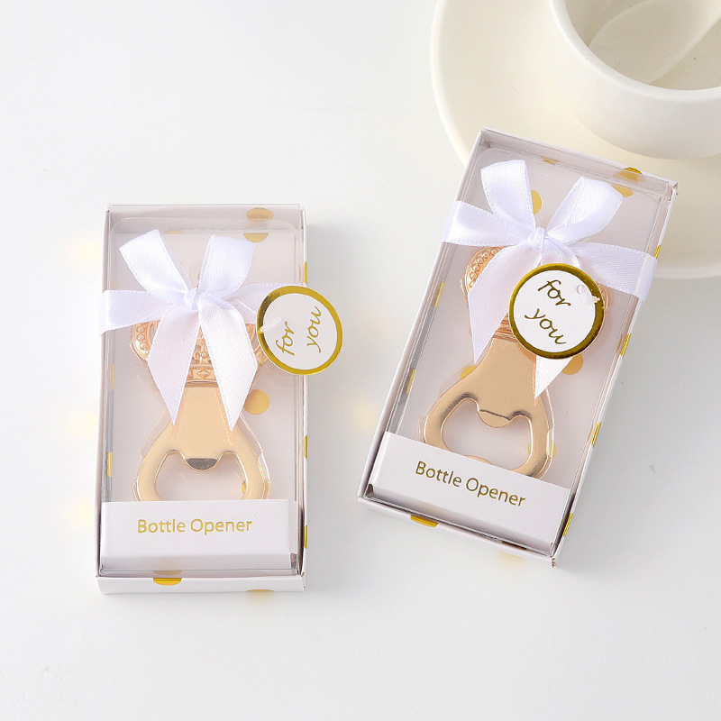 Еднокомпонентна доставка, креативен дизайн, отварачка за бутилки Golden Crown, подаръчна кутия, висок клас, сувенир за сватбено връщане