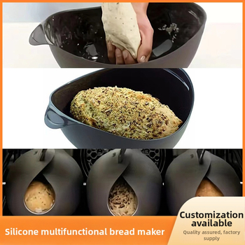 Radoša daudzfunkcionāla silikona maizes cepšanas ierīce, silikona dārzeņu tvaicētājs, silikona maizes cepšanas panna, silikona tosteris