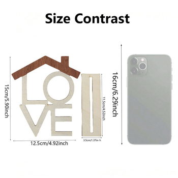 Διασυνοριακή σειρά HOME ξύλινα στολίδια για το σπίτι, αγάπη για το σπίτι, ξύλινες χειροτεχνίες, διακοσμήσεις πάγκου γραφείου