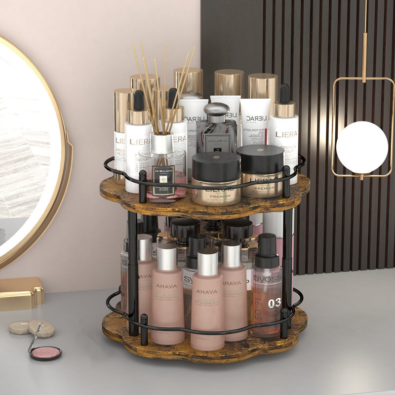 В наличност, плот, дървена дъска за съхранение на козметични чинии, кухненски рафт за съхранение на бутилки с подправки, олио, сол, сос и оцет, трансграничен