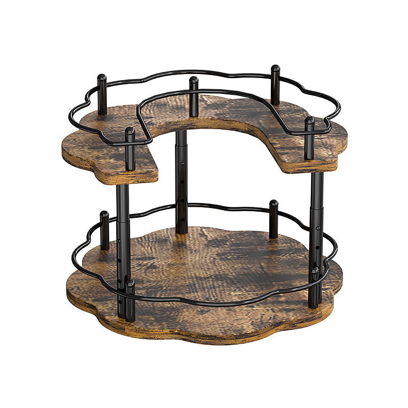 В наличност, плот, дървена дъска за съхранение на козметични чинии, кухненски рафт за съхранение на бутилки с подправки, олио, сол, сос и оцет, трансграничен