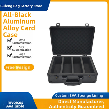 Nešiojama užrakinama kortelių dėžutė iš aliuminio lydinio kortelių dėžutės, PSA įvertinimo kortelės, žvaigždės formos kortelių laikymo dėžutė, stipri magnetinė kortelė, plytų dėžutė