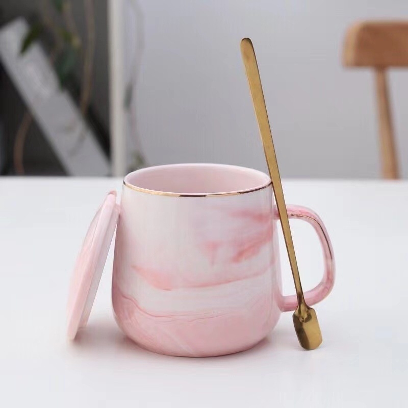 Põhjamaade lihtne marmormuster, loominguline, 520 paarile mõeldud hommikusöögitass, kohvitass, paarile mõeldud veetassipaar