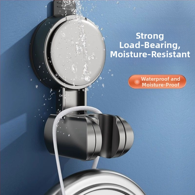 Скоба за душ с вендуза, фиксирана, подвижна, регулируема, стойка за душ за баня, аксесоари за спринклери, без перфоратор