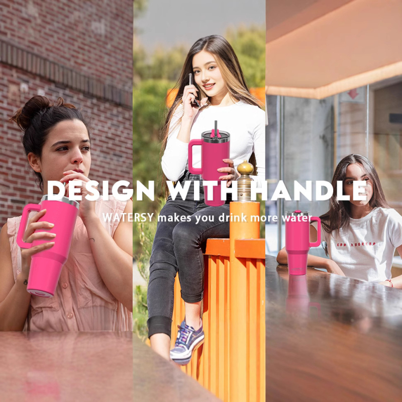 Tarpvalstybinis 40oz kartos ledo puodelis, 304 nerūdijančio plieno termosinis puodelis, didelės talpos automobilio puodelis, kavos termosinis puodelis, didmeninė prekyba