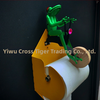 Креативен държач за тоалетна хартия, трансграничен, креативен триизмерен, жабешки, велосипеден, здравен стелаж