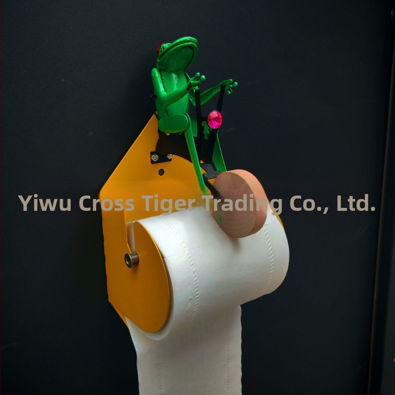 Креативен държач за тоалетна хартия, трансграничен, креативен триизмерен, жабешки, велосипеден, здравен стелаж