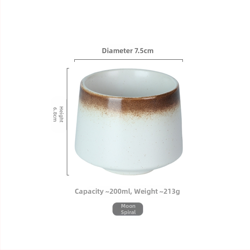 Piiriülene Amazoni keraamiline lauanõu 200ml kohvitass Põhjamaade stiilis kaasaskantav tass loominguline tass teetass LOGO-ga