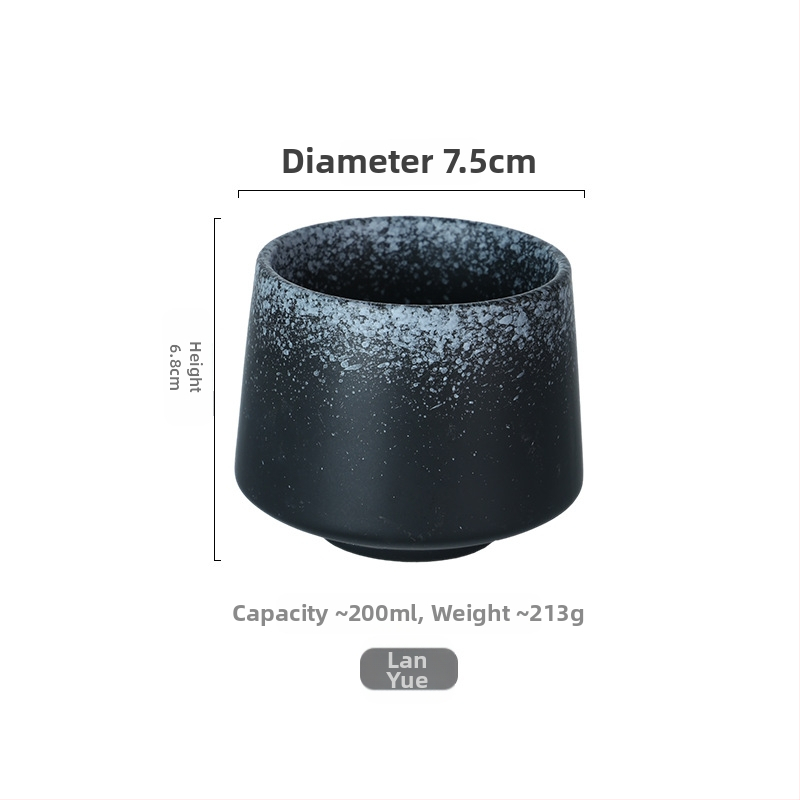 Piiriülene Amazoni keraamiline lauanõu 200ml kohvitass Põhjamaade stiilis kaasaskantav tass loominguline tass teetass LOGO-ga