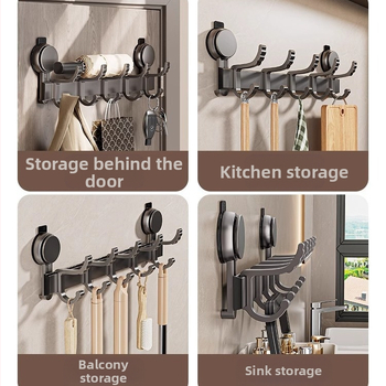 Siurbimo puodelio formos drabužių kabliukas Eilinis kabliukas Tualetinio rankšluosčio pakabinimas Nepraduriamas rankšluosčių stovas Galiniai durų kabliukai Vonios kambario daiktų laikymo kabliukai Įėjimas